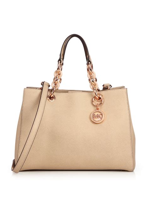 michael kors cynthia saffiano satchel bag|Cynthia Medium Saffiano Leather Satchel .